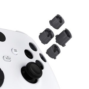 EXtremeRate Boutons d'action classiques gris clair et transparent avec symboles gris foncé, boutons ABXY pour manette Xbox Series X S - Product Image 1