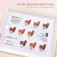 Miss Gooey 9 couleurs Collection ensemble de vernis à gel professionnel Nude translucide Uv Gel 15 ml vernis à ongles sans hema