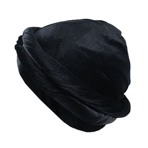 Vente en gros de turbans en velours doublés de satin soyeux <span class=keywords><strong>Ez</strong></span> <span class=keywords><strong>Pz</strong></span> pour hommes, bandeaux pour tresses longues - Product Image 6