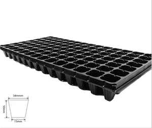 98 Holes Plant Seed Long Box Planting Nursery Plastic Tray