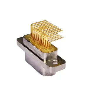 J30J Series J30J-21ZKW-J Angle Welded Printed Board Type Femail 21 Pin Micro-D Electrical Connector