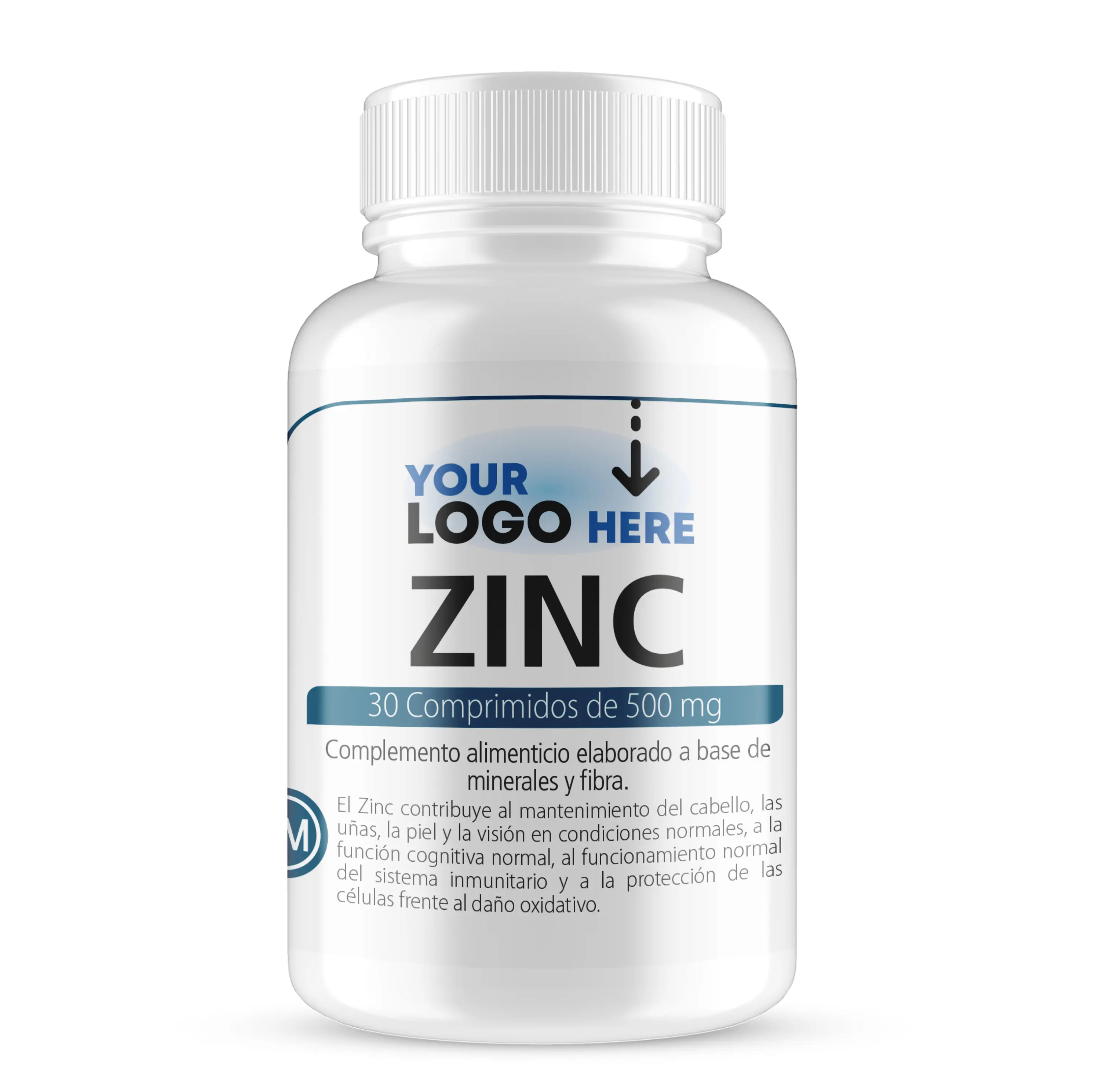 Premium Quality Zinc 30 Tablets 500 Mg Healthcare Supplements Products For Acne and Eczema Problems