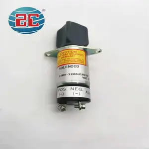 1504-12A6U1B1S2 307-2546 yakıt kapatma Solenoid 12V ekskavatör Woodward dizel motor uyar