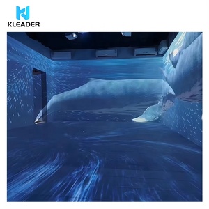 Proyeksi mendalam ruang meditasi <span class=keywords><strong>Virtual</strong></span> 360 derajat proyeksi menenangkan kotak 3D pantai alam yang mendalam layar proyektor dinding - Product Image 2