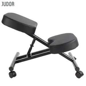 Judor 저렴한 학생 자세 인체 공학적 Pu 무릎 의자 연구 의자 사무실 의자 브레이크 휠