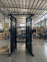 Máquina de Ejercicios Multifuncional Comercial con Tubo Ovalado Plano, Polea Doble Ajustable y Cable Cruzado en Venta