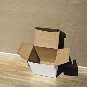 Boîtes en carton ondulé blanc multicouches personnalisées, petites, pour envoi postal, avec logo, écologiques, en matériaux recyclés - Product Image 3