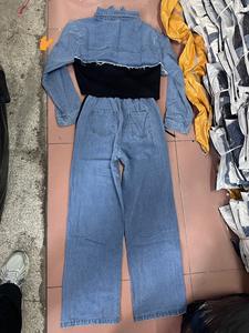 GX-New Fall Outfit 2025 <span class=keywords><strong>Sweet</strong></span> Street Wear Ensemble 2 pièces veste et pantalon en denim à manches longues pour femmes - Product Image 5