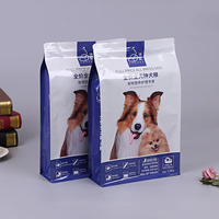 Sacs en aluminium personnalisés OEM 5-15 kg Étanches à l'humidité Fermeture éclair Poignée supérieure Fond plat Refermable Certifié BRC pour la nourriture pour animaux de compagnie