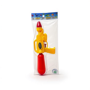 Pistola ad acqua 32 cm rossa e verde in plastica, giocattolo per bambini per giocare all'aperto - Product Image 3