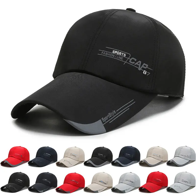 custom classic Adjustable Baseball Hat Khaki Black Navy Blue for Men Hot sell Trucker hat