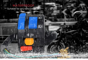 Interrupteurs de guidon de <span class=keywords><strong>moto</strong></span> ATV 7/8 pouces 22 mm, interrupteurs de phare, de feux antibrouillard, de clignotants, de klaxon avec <span class=keywords><strong>faisceau</strong></span> de câblage - Product Image 6