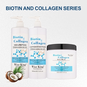 Shampooing et revitalisant <span class=keywords><strong>bio</strong></span> à la biotine, soin capillaire, 500 ml, sans sulfate, formules infusées de vitamines et de nutriments pour lutter contre les frisottis, OEM - Product Image 6