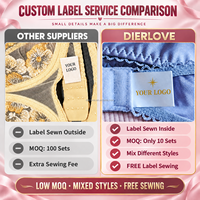 Dierlove En gros Robe mini Teddy noire en dentelle résille à manches longues, avec perles et jupe évasée, Lingerie en maille transparente