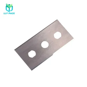 43x22x0.3mm High Carbon Steel Carbide Three Holes Slitter Blade For Cutting Wrapping Film