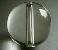 Lustre JY, lampe de table, cristal de verre, boule lisse et solide avec trou central, style ange, poli