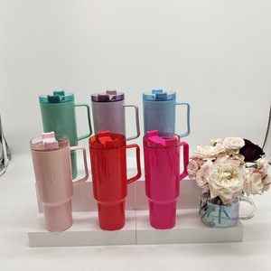 2025 New 40oz Handle Ice Cup PP Material Large Capacity Portable With Straw Plastic Car Cup Travel Use - Product Image 2