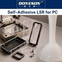 Caoutchouc de silicone liquide auto-adhésif sans apprêt pour surmoulage de polycarbonate PC, pièces électroniques grand public à haut rendement