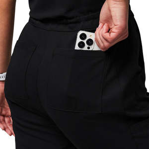 Uniforme Médico Yilong de una Pieza, Cuello en V, Pantalones Ajustados en <span class=keywords><strong>el</strong></span> Tobillo, Cintura Ajustable, Diseño con Múltiples Bolsillos, Uniforme para Enfermeras - Product Image 6