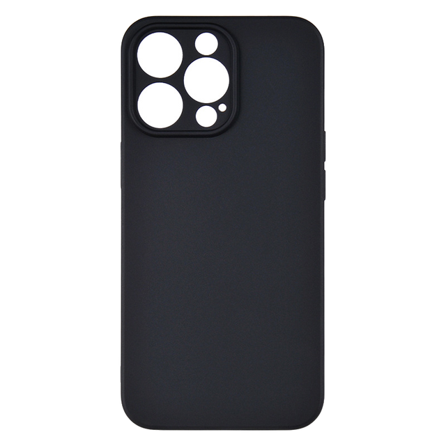 Matte Black Leather Skin Soft TPU Protective Case for iPhone 16 17 Pro Max Comfortable Mobile Phone Cover