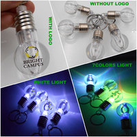 Mini lampe torche LED colorée en acrylique, porte-clés