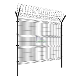 Clôture en fil métallique recouvert de poudre anti-UV, clôture de <span class=keywords><strong>sécurité</strong></span> périmétrique extérieure, clôture 3D - Product Image 5