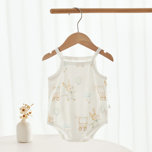 Body de Tirantes para Bebé, Unisex, 100% Algodón, Sin Costuras, Delgado, Mono de Verano, Ropa para Recién Nacido - Product Image 3