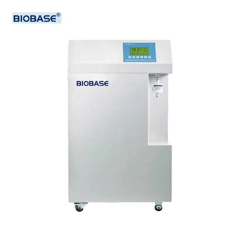 Système de purification d'eau BIOBASE Lab Ro Machine avec fonctionnement multi-menu et grand écran LCD