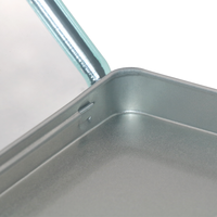 Boîte de bidon d'emballage d'ombre à paupières rectangle haut de gamme OEM ODM avec miroir