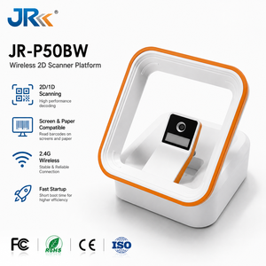 Escáner de Códigos de Barras 2D Inalámbrico JR P50 con Bluetooth 2.4G, <span class=keywords><strong>USB</strong></span>, Detección Automática y Modos de Escaneo Continuo para Logística y Entrega Express - Product Image 4