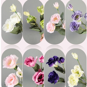 <span class=keywords><strong>Bunga</strong></span> <span class=keywords><strong>Eustoma</strong></span> Lisianthus Sutra Buatan Murah Grosir 4 Tangkai untuk Dekorasi Meja Pusat di Rumah, Pernikahan, dan Pesta - Product Image 6