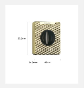 Briquet et coupe-cigare deux-en-un de qualité supérieure, coupe-vent, recharge directe, carburant au butane, construction métallique durable, cadeau pour <span class=keywords><strong>homme</strong></span> - Product Image 6
