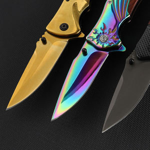 Navaja Plegable Táctica de Bolsillo Bochen F81 F88 F90, Hoja de Acero Inoxidable Color Titanio, para Campismo, Supervivencia y Uso Diario - Product Image 4