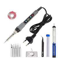 Kit de fer à souder numérique LCD 80W à température réglable pour la réparation électronique