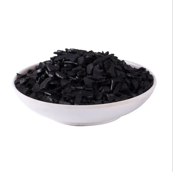 8x30 charbon actif granulaire pour la purification 4x8 maille taille sac tissé traitement de l'eau charbon actif charbon noir granulaire