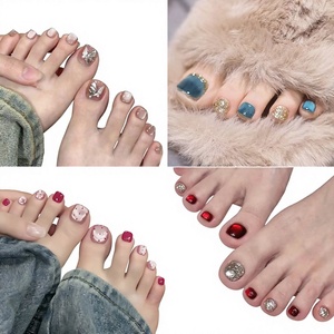 Extensiones y pegatinas de <span class=keywords><strong>uñas</strong></span> postizas para pies, estilo Ins, 24 parches - Product Image 3