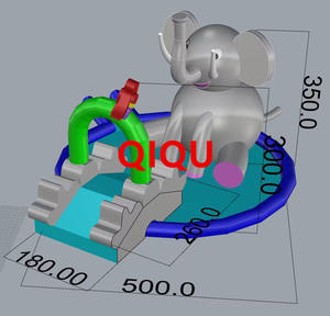 QIQU Parque Acuático Inflable Gigante, Equipo Hermético Soldado con Calor, PVC Sijia para Parque de Diversiones Acuáticas, Diseño 3D - Product Image 5
