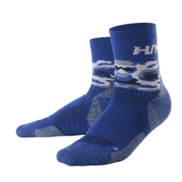 Chaussettes de sport antidérapantes rayées en laine mérinos HAK pour hommes et femmes, chaudes pour l'hiver, randonnée, cyclisme, camping, ski