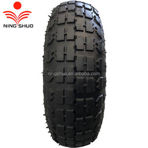 Fabricante 10 pulgadas 4,10/3,50-4 neumáticos llenos de aire camión de mano rueda neumática inflable de goma Dolly carrito ruedas - Product Image 6