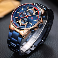 Montre à quartz pour homme MINI FOCUS, bracelet en acier inoxydable, cadran à aiguilles, lumineuse, étanche, best-seller transfrontalier, modèle MF0218G