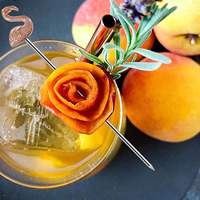 Creatieve roestvrijstalen flamingo fruitprikkers, taart-, gebak- en fruitspiesjes, decoratie voor bars en cocktails.