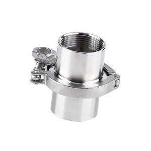 Raccord à serrage rapide en acier inoxydable 304, filetage interne, connecteur de tuyau sanitaire, section ronde, sans soudure, norme DIN - Product Image 3