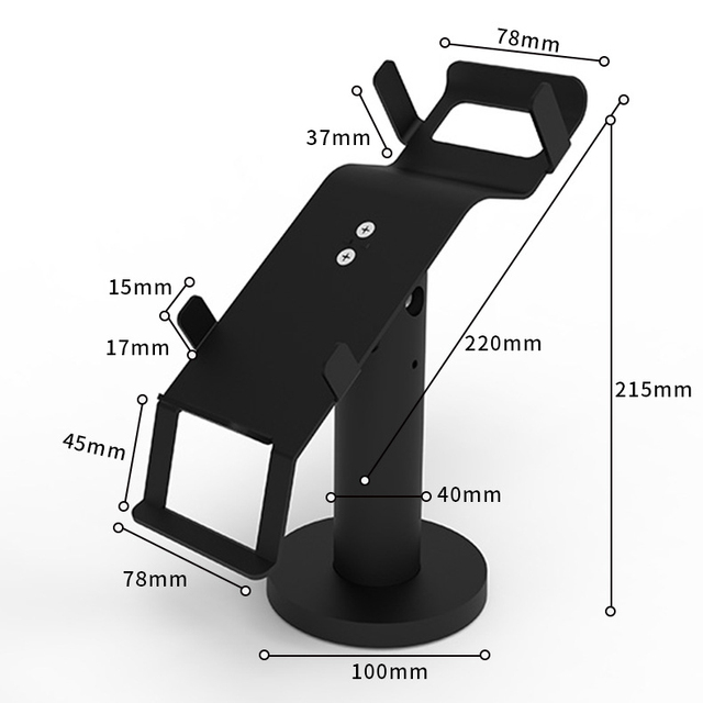 New Design Adjustable Swivel Desktop POS Stand Terminal Stand for Credit Card Payment Stand