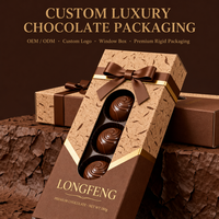 Boîte Cadeau Alimentaire Personnalisée Élégante pour Chocolats, Emballage de Marque avec Fenêtre Ovale Découpée et Nœud en Ruban pour Biscuits, Bonbons, Snacks, OEM