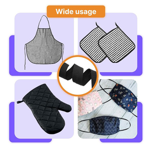 Không căng tùy chỉnh vải gấp trên TRIM 1.5 cm thiên vị ràng buộc bông băng cho túi quần áo treo may cạnh ZHBW-1101-01 - Product Image 6