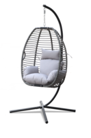 Oeuf chaise balançoire d'extérieur de haute qualité chaise balançoire d'intérieur pliante moderne bon marché pour enfants adulte chaise suspendue en fer forgé