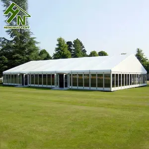 ガラスの壁が付いている贅沢な1200人の透明な結婚披露宴のテントホール