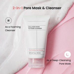 Nettoyant moussant pour le visage infusé aux acides aminés - 150 ml - Hydratant, éclaircissant, raffermissant, apaisant et nettoyant en profondeur les pores - Product Image 5