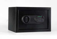 Caja de Seguridad con Teclado Retroiluminado LED |   Funciona con batería de 9V |   Caja Fuerte Antirrobo para el Hogar, Oficina, Hotel, Efectivo, Joyas, Documentos