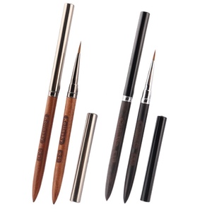 Pincel de Pelo Kolinsky de Alta Calidad para Pintar Uñas, Mango de Madera, Pincel de Acuarela para Belleza y Arte de Uñas - Product Image 1